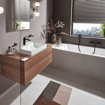 Tuš sistemi — 24301670 Hansgrohe Pulsify črni tuš set brez armature | SAN-KERAMIKA.SI