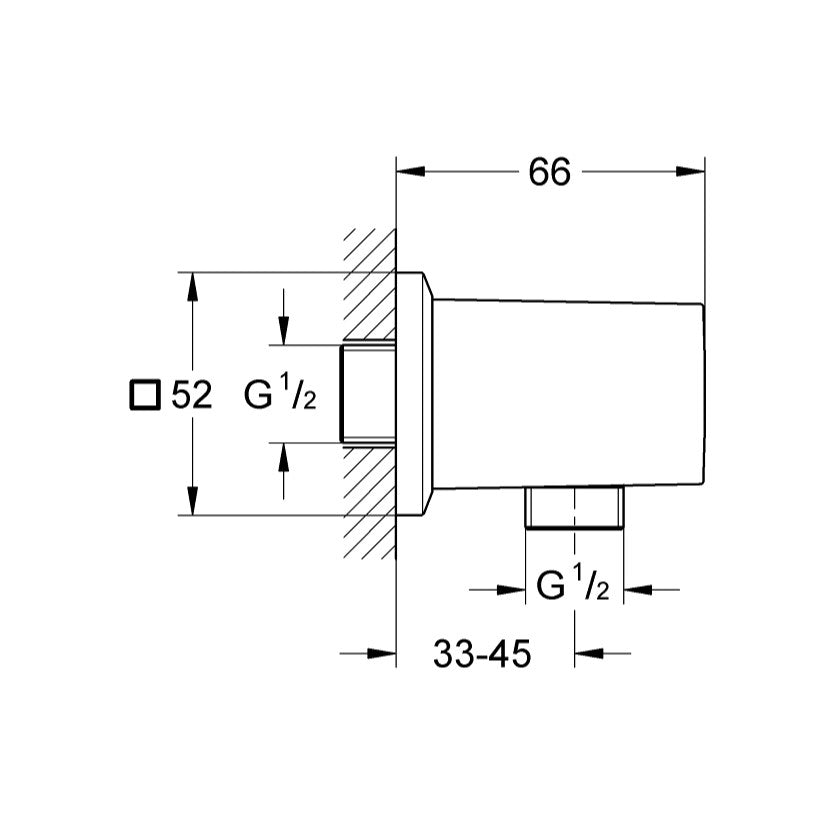 27707000 Grohe Allure Brilliant priključek za tuš cev