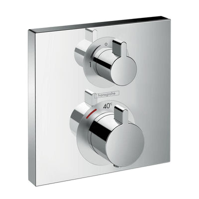 Armature - pokrivne plošče — 15714000 Hansgrohe Ecostat Square termostatska pokrivna plošča | SAN-KERAMIKA.SI