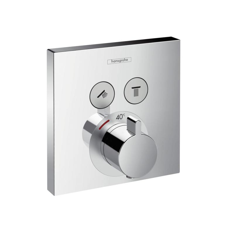 Armature - pokrivne plošče — 15763000 Hansgrohe Showerselect termostatska pokrivna plošča | SAN-KERAMIKA.SI