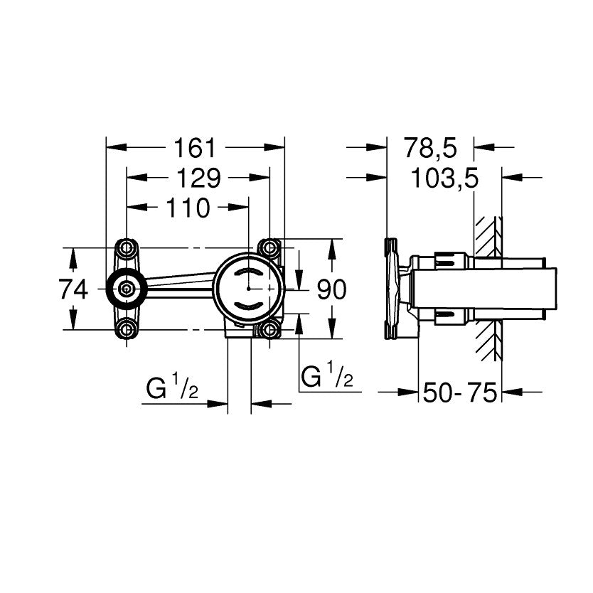 Podometni del — 23429000 Grohe Joystick podometni del za armaturo za umivalnik | SAN-KERAMIKA.SI