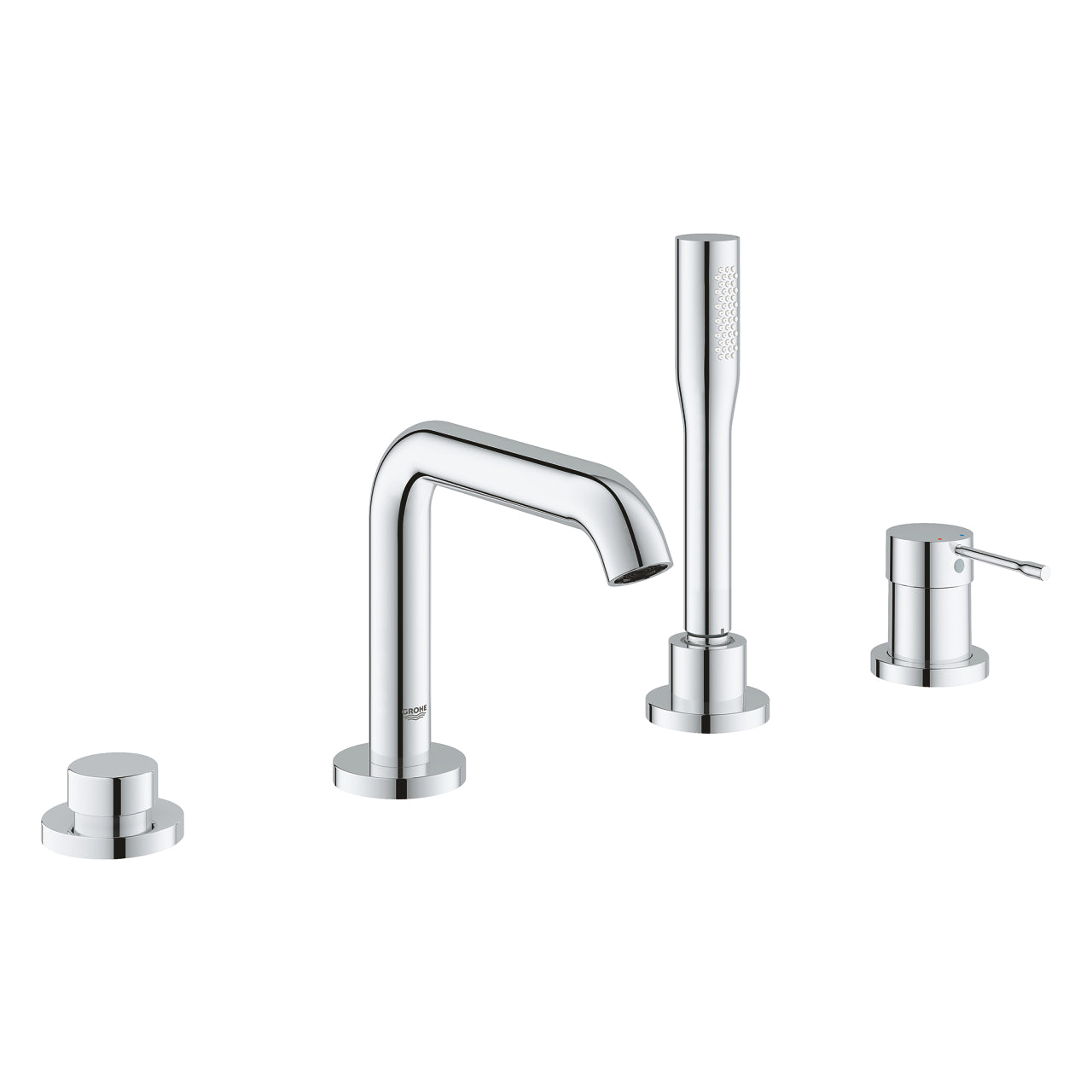 Armature za kadi — 19578001 Grohe Essence New armatura za kad s tuš ročko za namestitev na rob kadi | SAN-KERAMIKA.SI