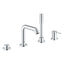 Armature za kadi — 1957800A Grohe Essence New armatura za kad s tuš ročko za namestitev na rob kadi | SAN-KERAMIKA.SI