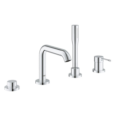 Armature za kadi — 1957800A Grohe Essence New armatura za kad s tuš ročko za namestitev na rob kadi | SAN-KERAMIKA.SI