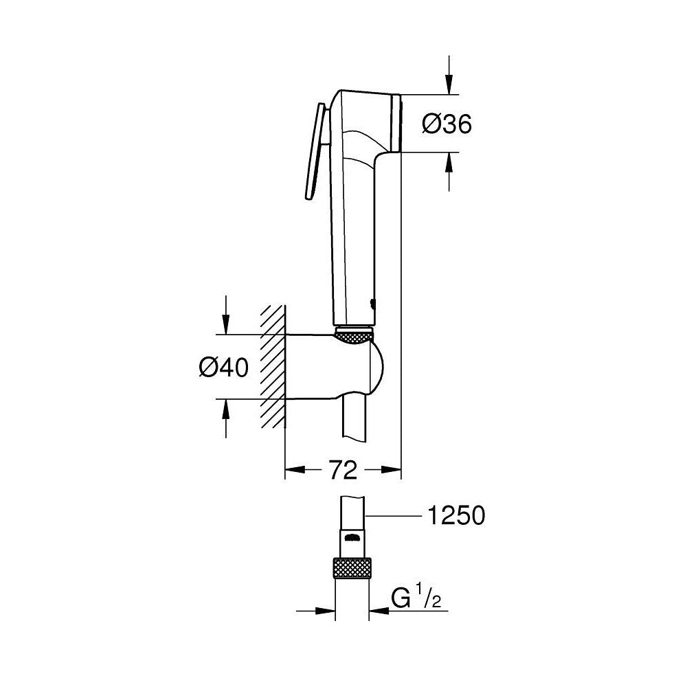 26175001 Grohe Vitalio Trigger Spray bide tuš set