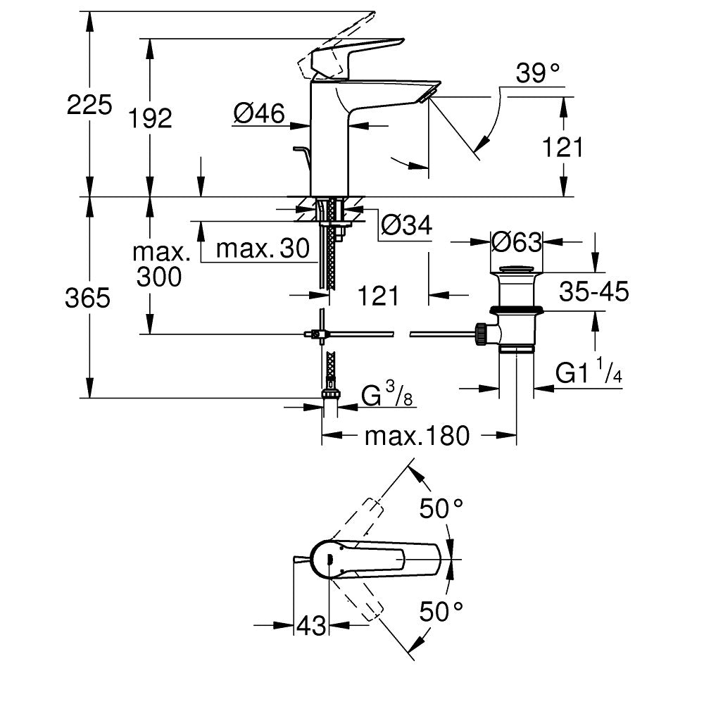 31137002 Grohe Start armatura za umivalnik