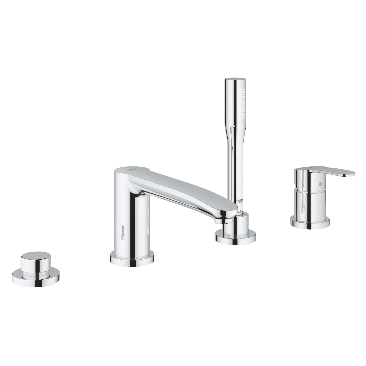 Armature za kadi — 23048003 Grohe Eurostyle Cosmopolitan armatura za kad s tuš ročko za namestitev na rob kadi | SAN-KERAMIKA.SI