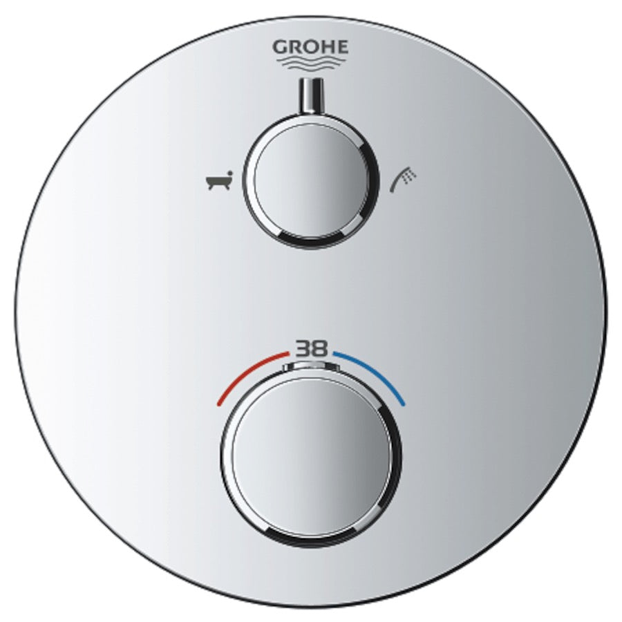 Armature - pokrivne plošče — 24077000 Grohe Grohtherm termostatska pokrivna plošča za kad | SAN-KERAMIKA.SI