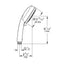 27571002 Grohe Tempesta Cosmopolitan 100 tuš ročka 2 funkciji