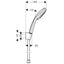 27592000 Hansgrohe Croma 100 Vario tuš set brez armature