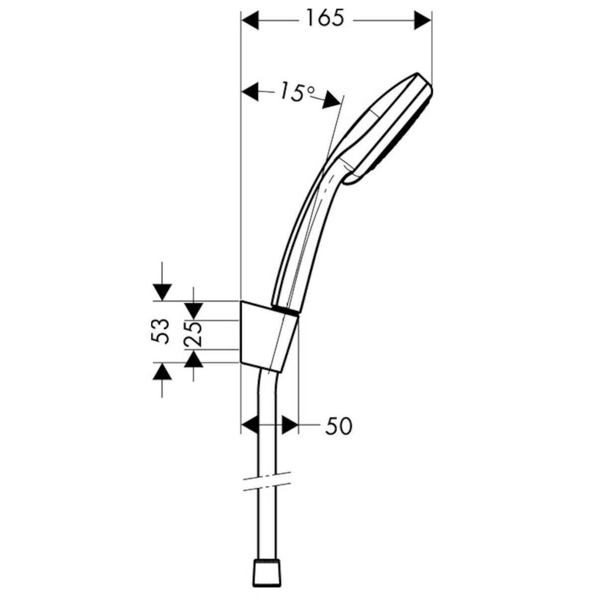 27592000 Hansgrohe Croma 100 Vario tuš set brez armature