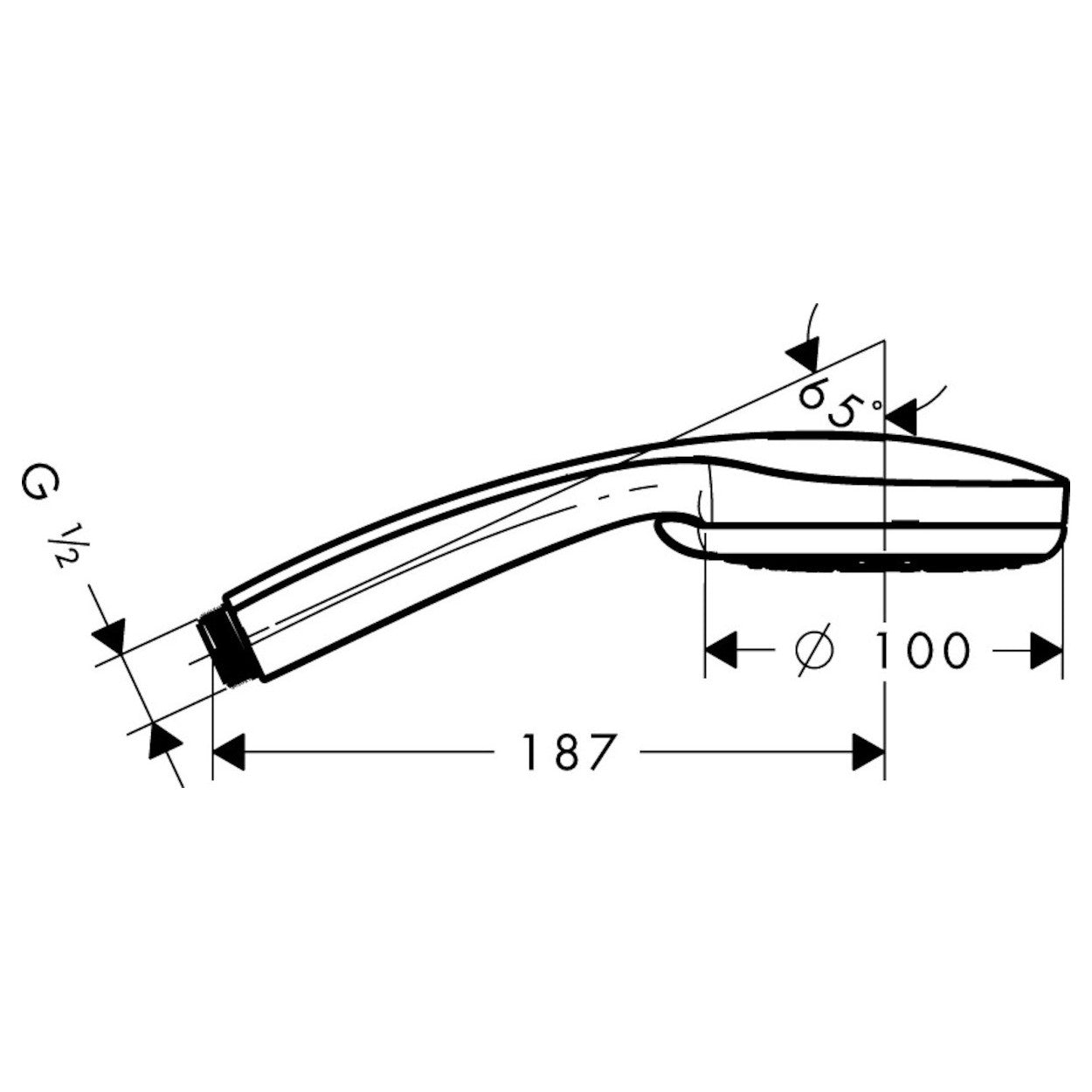 28535000 Hansgrohe Croma 100 Vario tuš ročka 4 funkcije