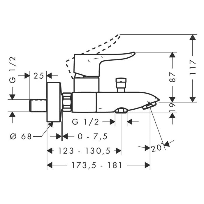 31480000 Hansgrohe Metris armatura za kad