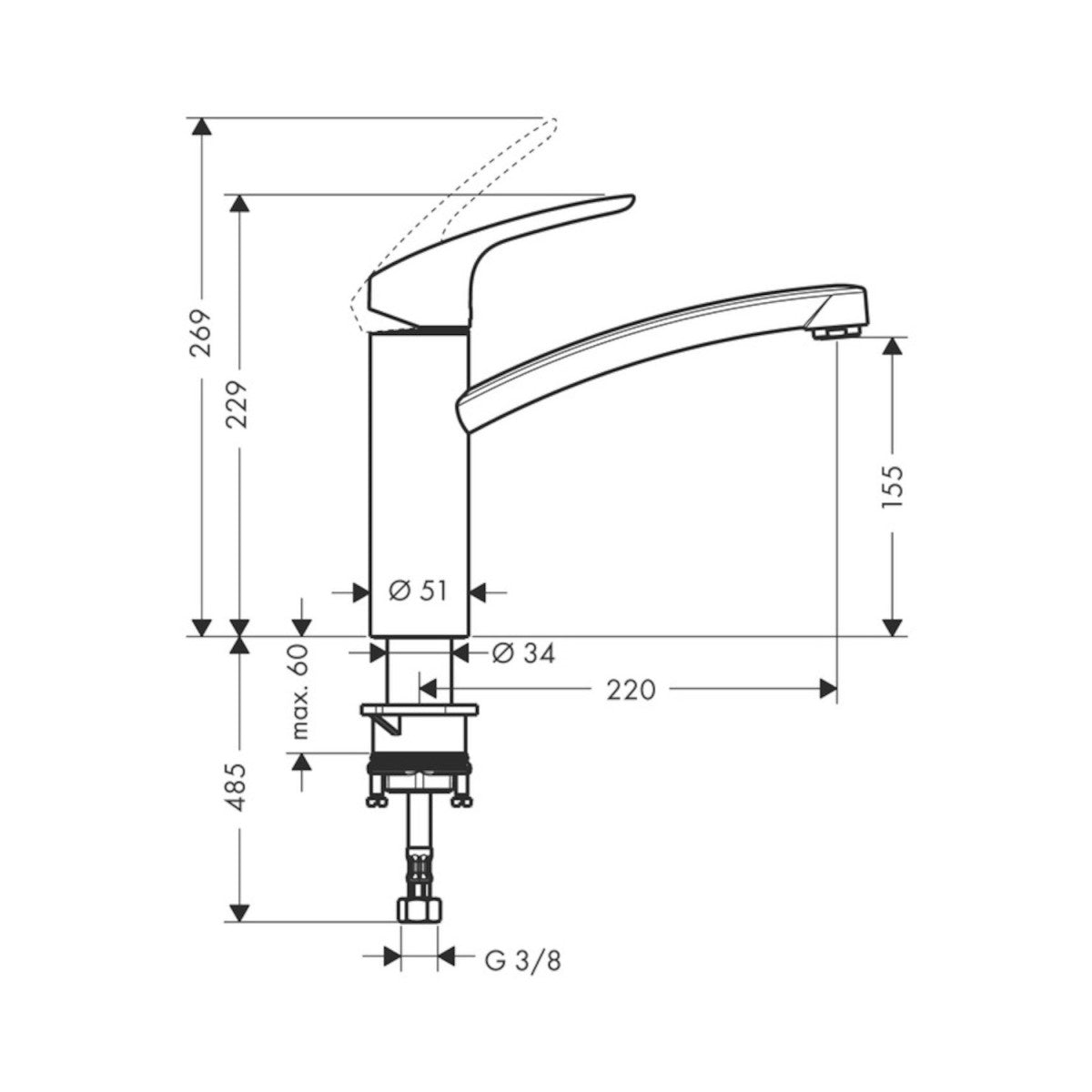 31806000 Hansgrohe Focus M41 kuhinjska armatura