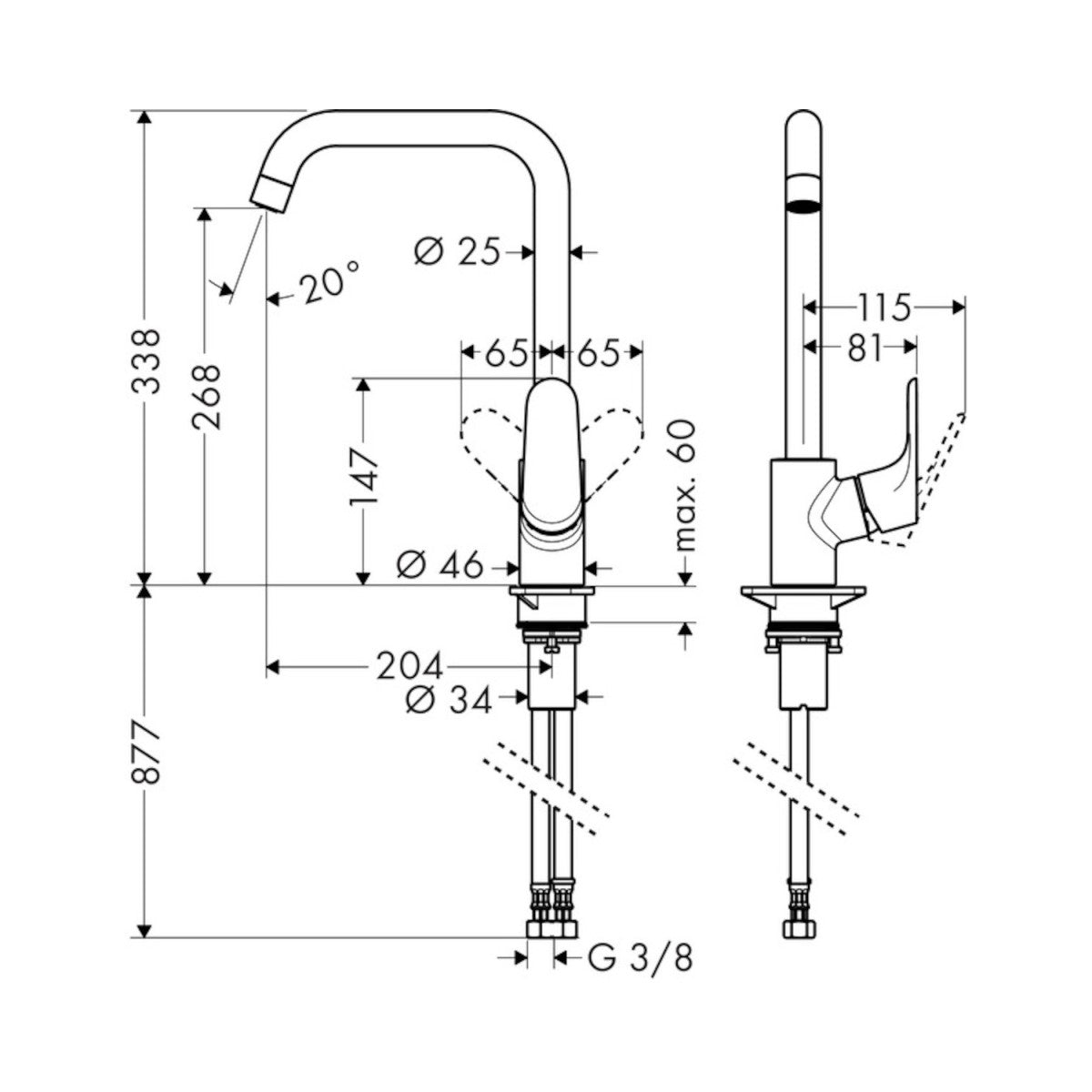 31820000 Hansgrohe Focus M41 kuhinjska armatura