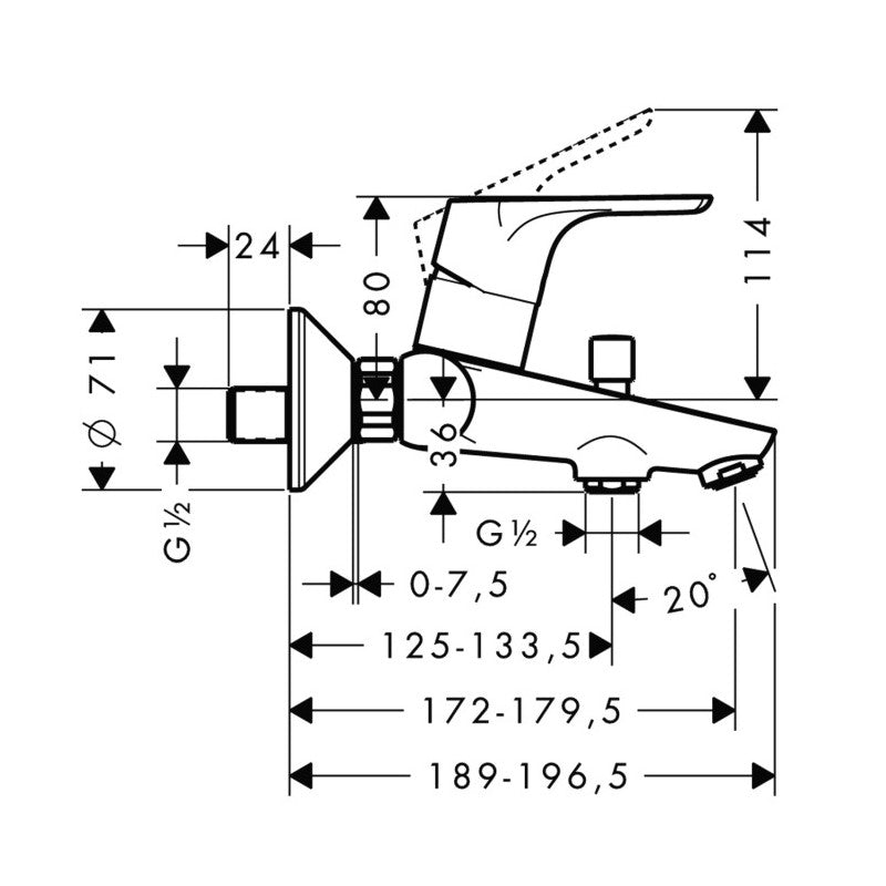 31940000 Hansgrohe Focus armatura za kad