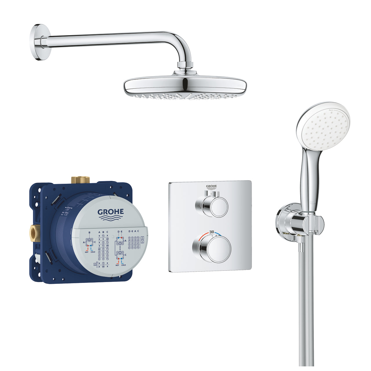 34729000 Grohe Grohtherm Tempesta 210 podometni komplet za tuš