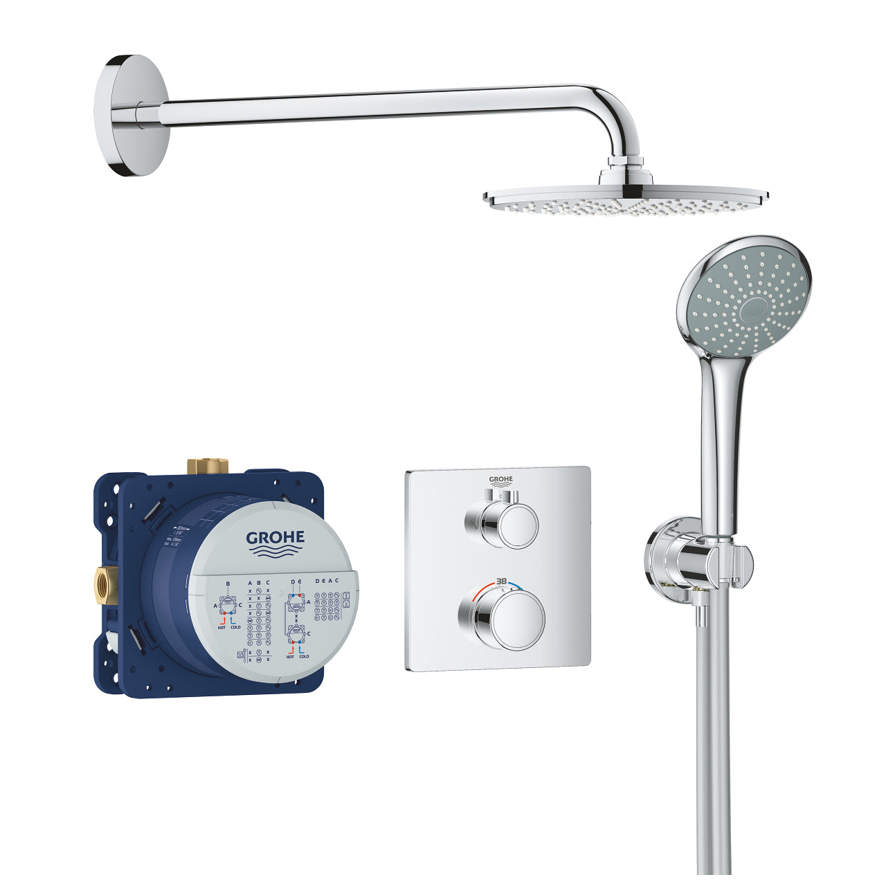 34734000 Grohe Grohtherm termostatski podometni komplet za tuš