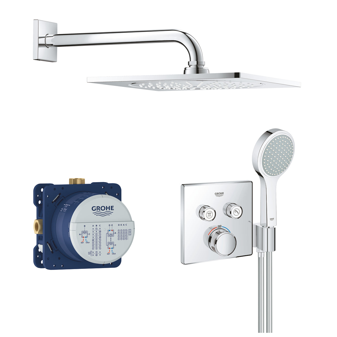 34742000 Grohe Grohtherm SmartControl Perfect podometni komplet za tuš