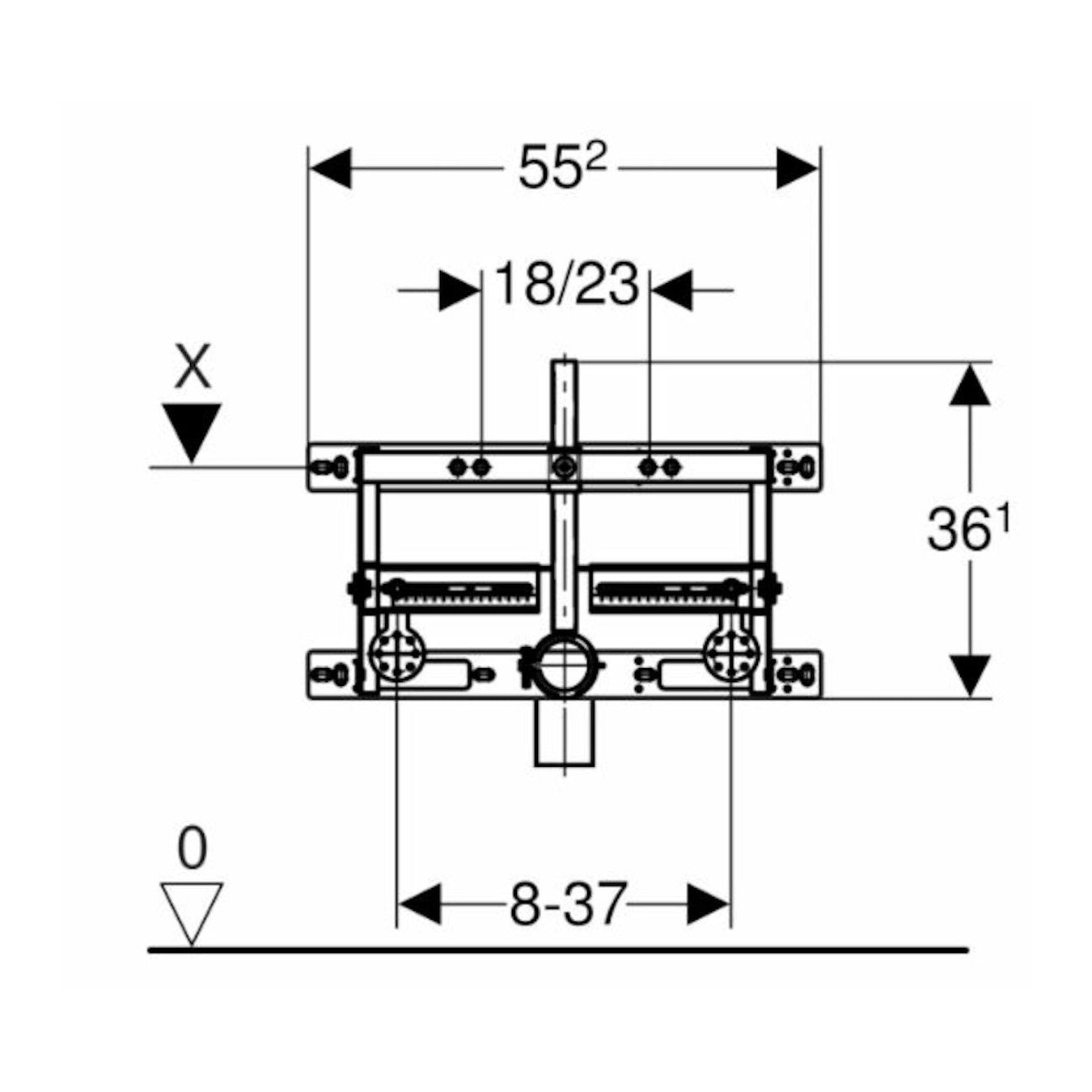 457.530.00.1 Geberit Kombifix element za bide