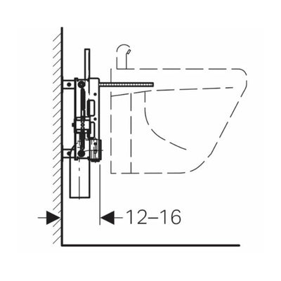 457.530.00.1 Geberit Kombifix element za bide