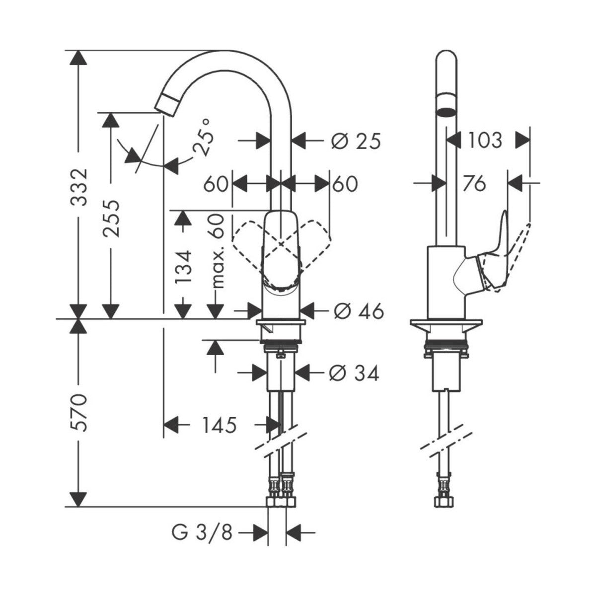 71835000 Hansgrohe Logis M31 kuhinjska armatura