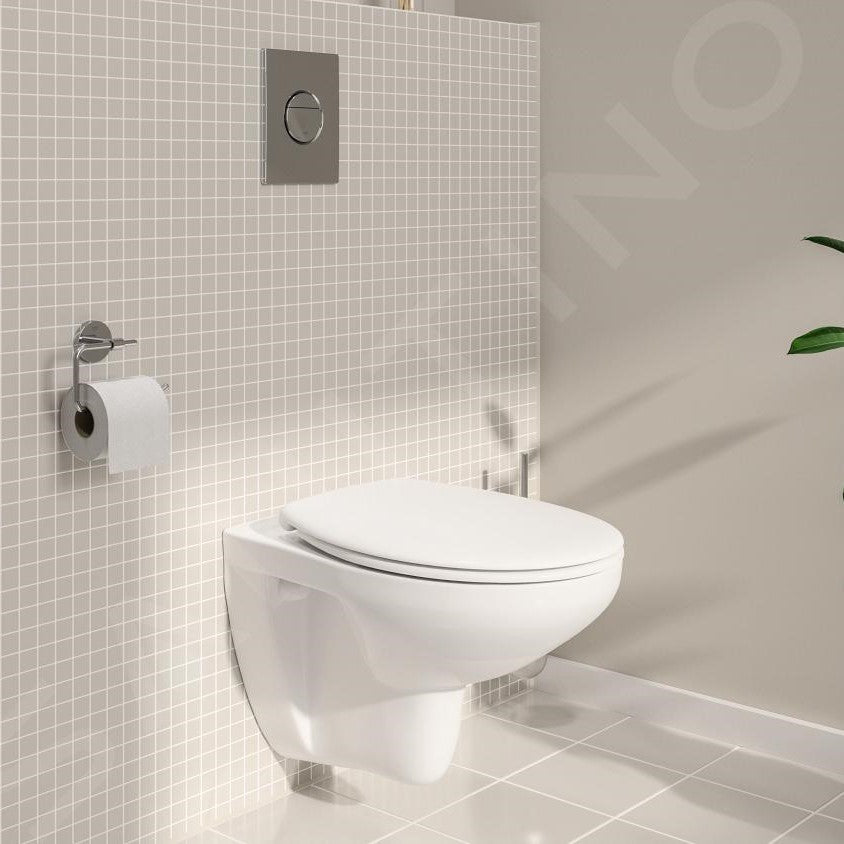 39351000 Grohe Bau Ceramic viseča brezrobna WC školjka z WC desko s počasnim zapiranjem