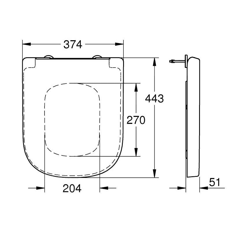 39331001 Grohe Euro Ceramic WC deska