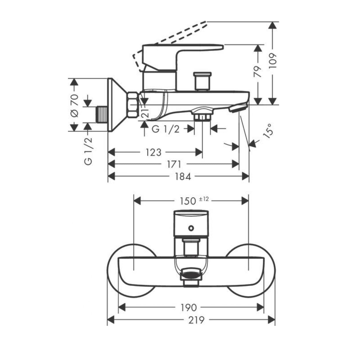 71440670 Hansgrohe Vernis Blend armatura za kad