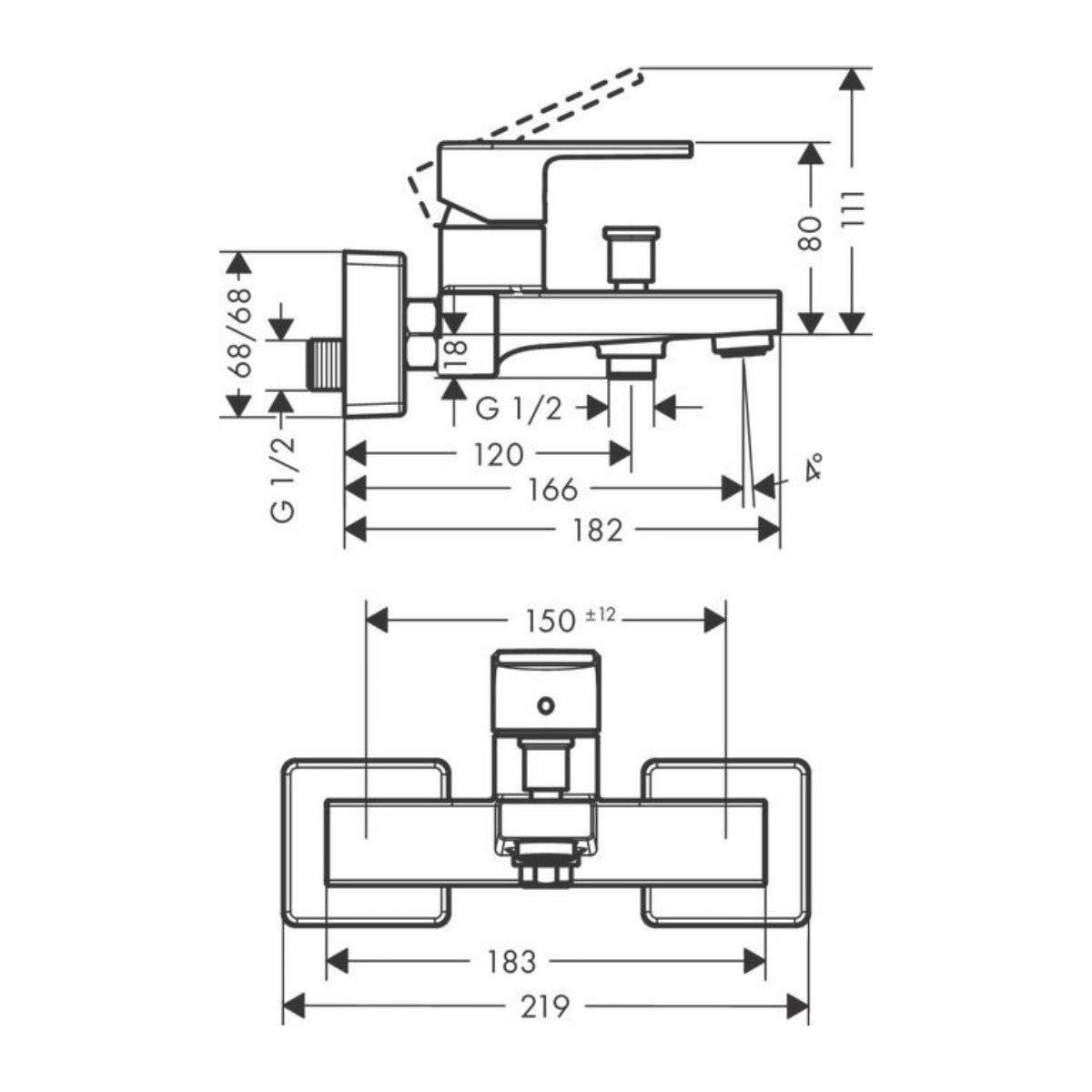 71450670 Hansgrohe Vernis Shape armatura za kad