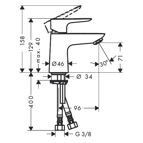 71702000 Hansgrohe Talis E 80 armatura za umivalnik