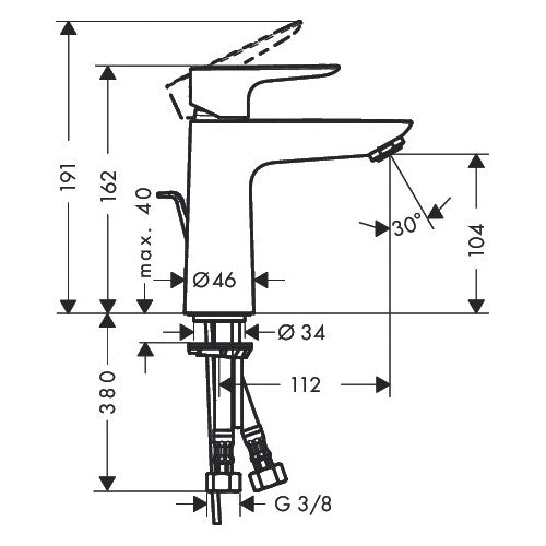 71710000 Hansgrohe Talis E 110 armatura za umivalnik