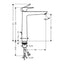 71716670 Hansgrohe Talis E 240 črna visoka armatura za umivalnik