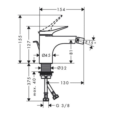 75200000 Hansgrohe Vivenis armatura za bide