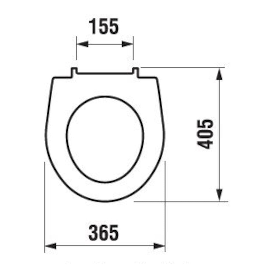 H8933813000001 Jika Lyra Plus WC deska s počasnim zapiranjem "Soft Close"