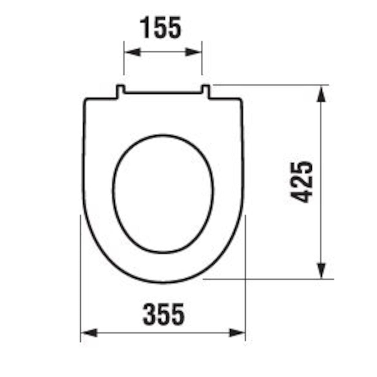 H8933853000001 Jika Lyra Plus WC deska s počasnim zapiranjem "Soft Close"