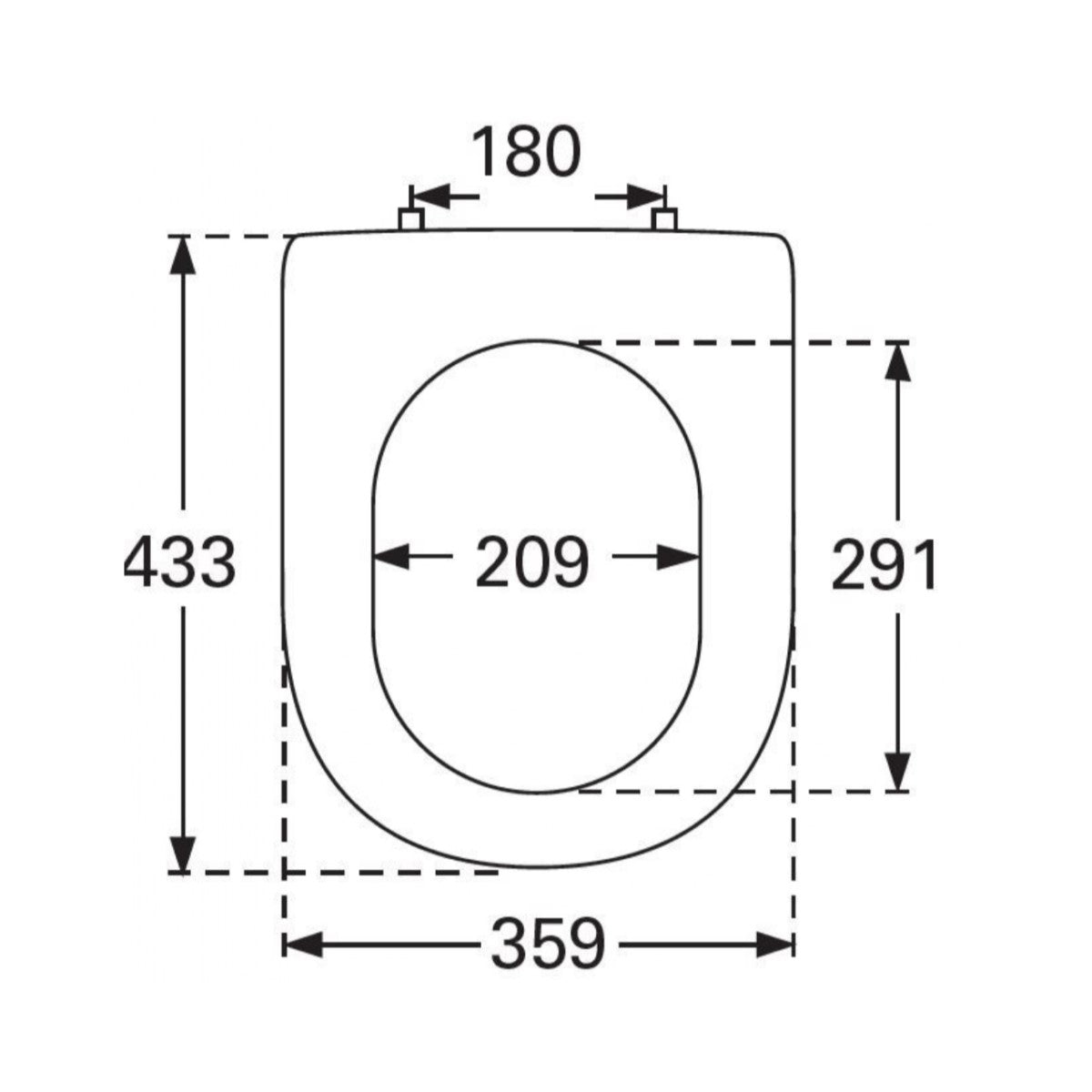 9M68S101 Villeroy & Boch Subway 2.0 WC deska s počasnim zapiranjem "Soft Close"