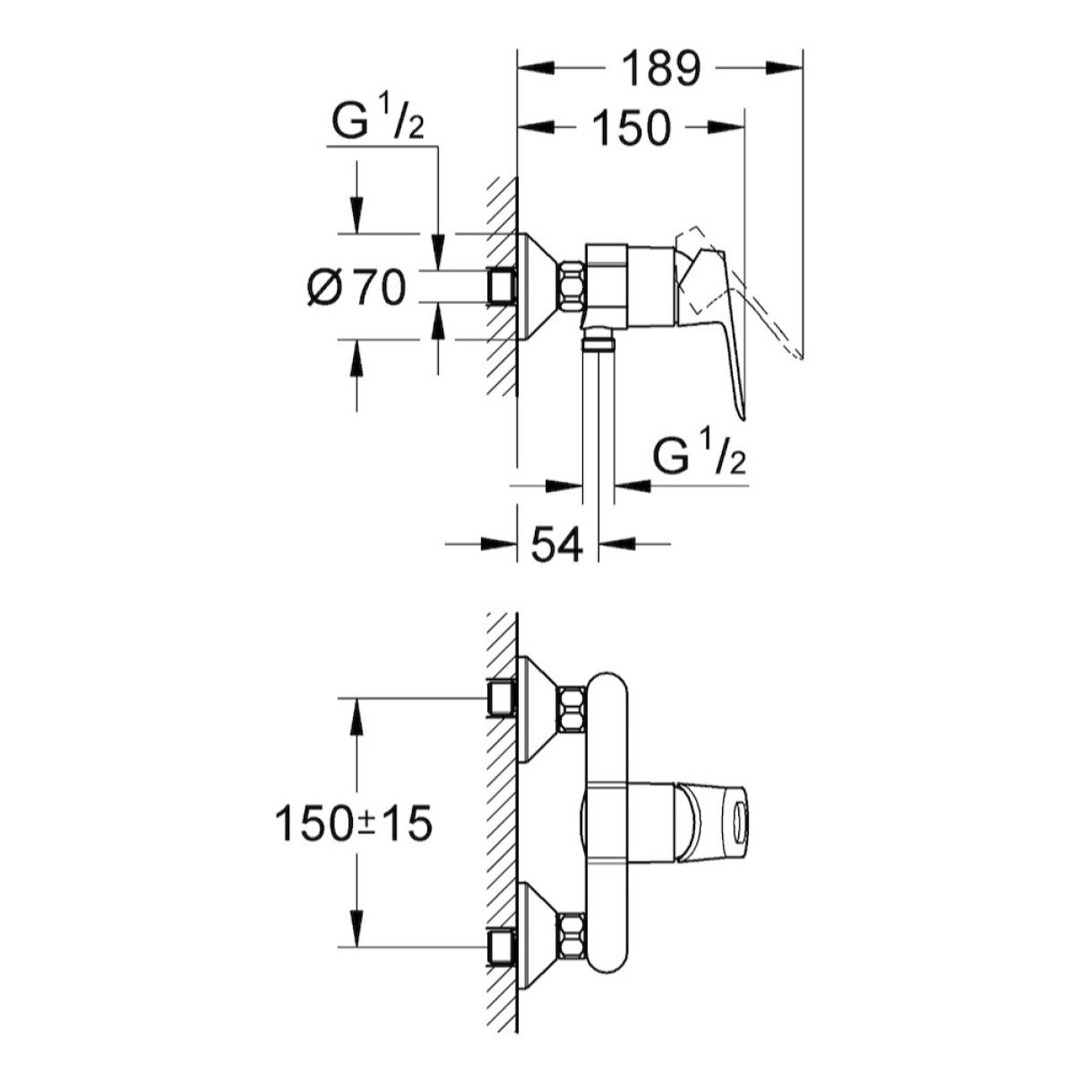 Armature za tuš — 23340000 Grohe Loop armatura za tuš | SAN-KERAMIKA.SI