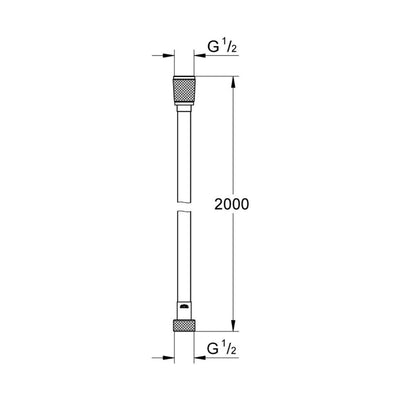 27137000 Grohe Silverflex tuš cev 2 m