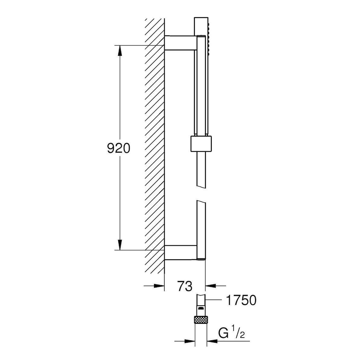 27700000 Grohe Euphoria Cube tuš set brez armature