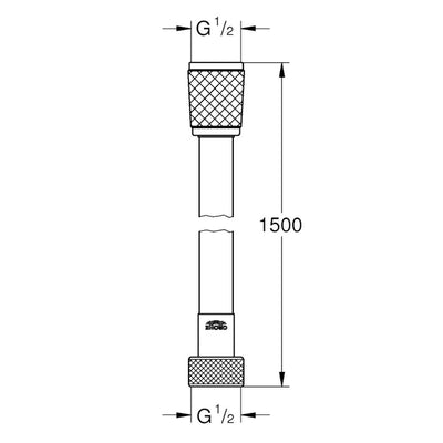 28151001 Grohe Relexaflex tuš cev 1,5 m