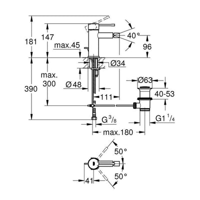 32935001 Grohe Essence New armatura za bide