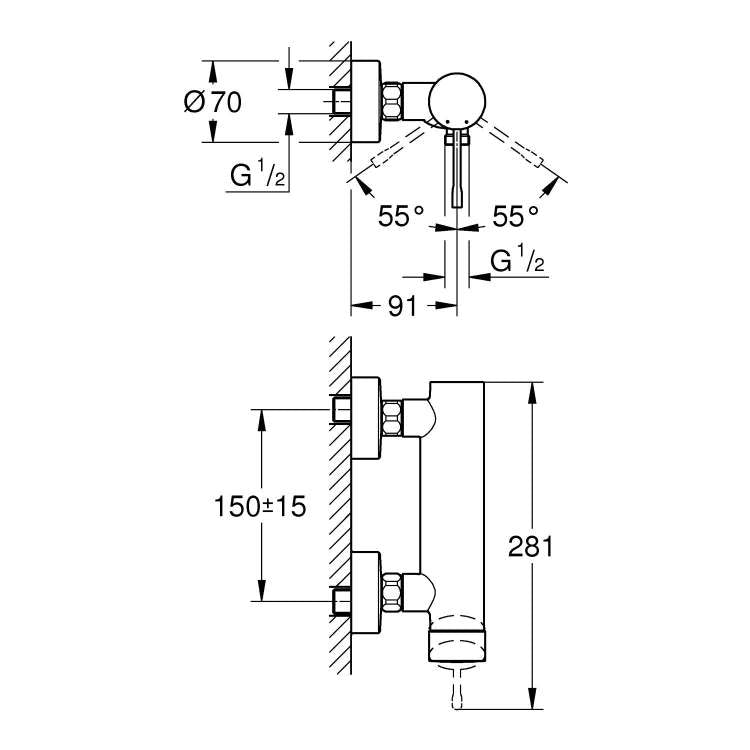 33636AL1 Grohe Essence New armatura za tuš