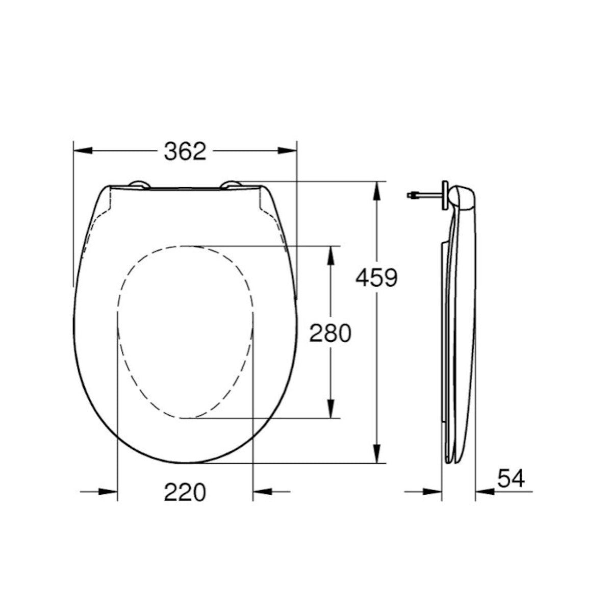 39493000 Grohe BAU CERAMIC WC deska s počasnim zapiranjem "Soft Close" & "Quick Release"