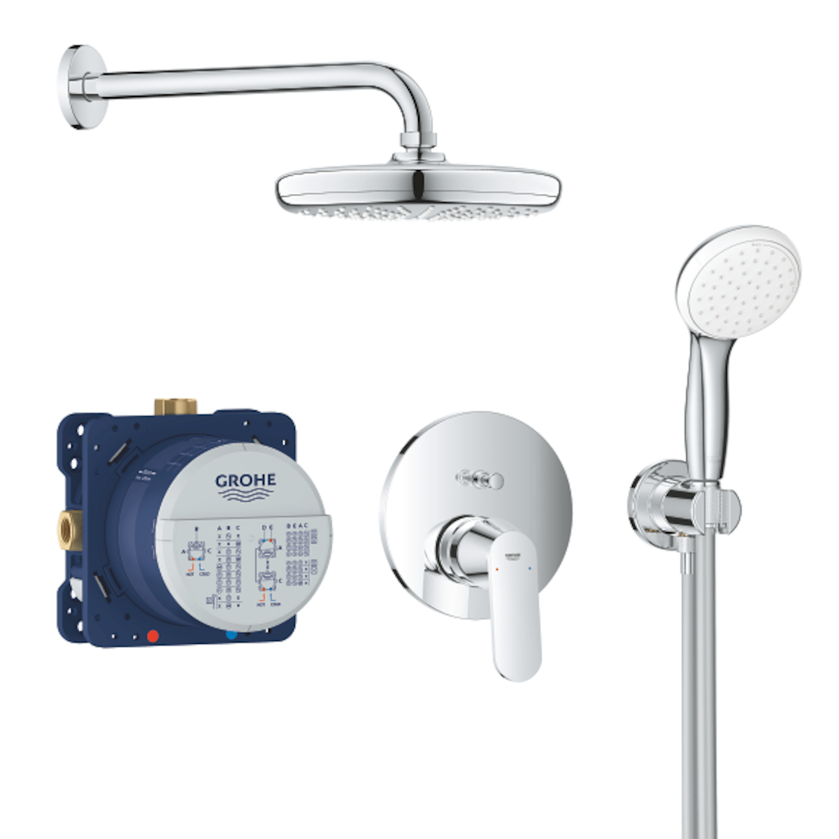 Tuš sistemi — 25219001 Grohe Eurosmart Cosmopolitan podometni komplet za tuš | SAN-KERAMIKA.SI