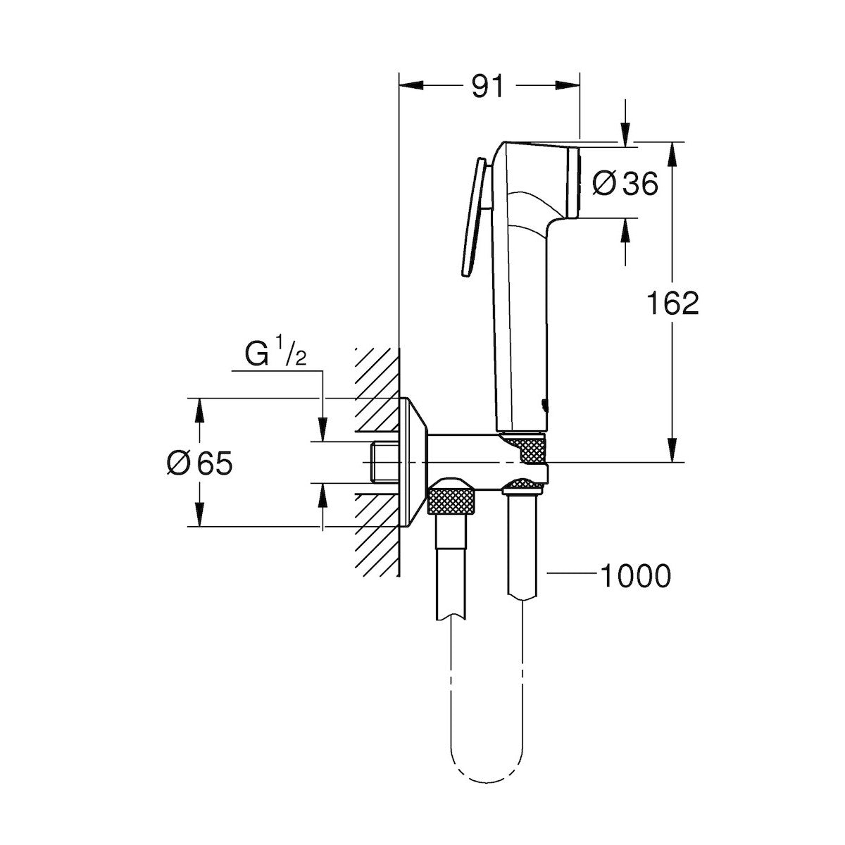 Tuš ročke — 26358000 Grohe Tempesta-F Trigger Spray bide tuš set | SAN-KERAMIKA.SI