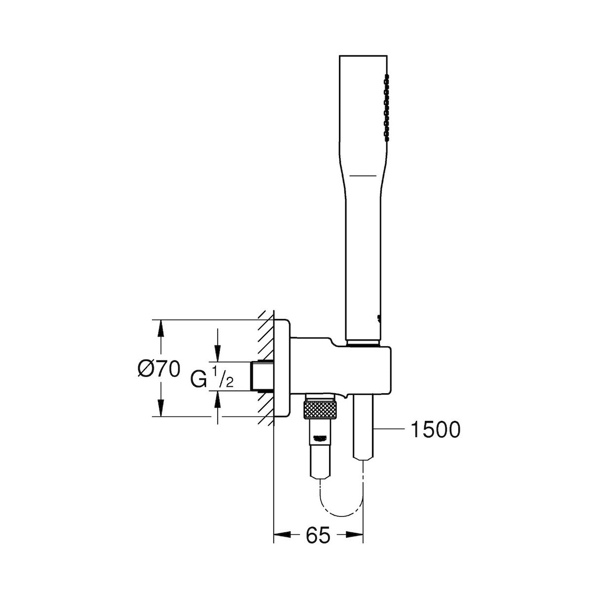 Tuš sistemi — 26404000 Grohe Euphoria Cosmopolitan tuš set brez armature | SAN-KERAMIKA.SI