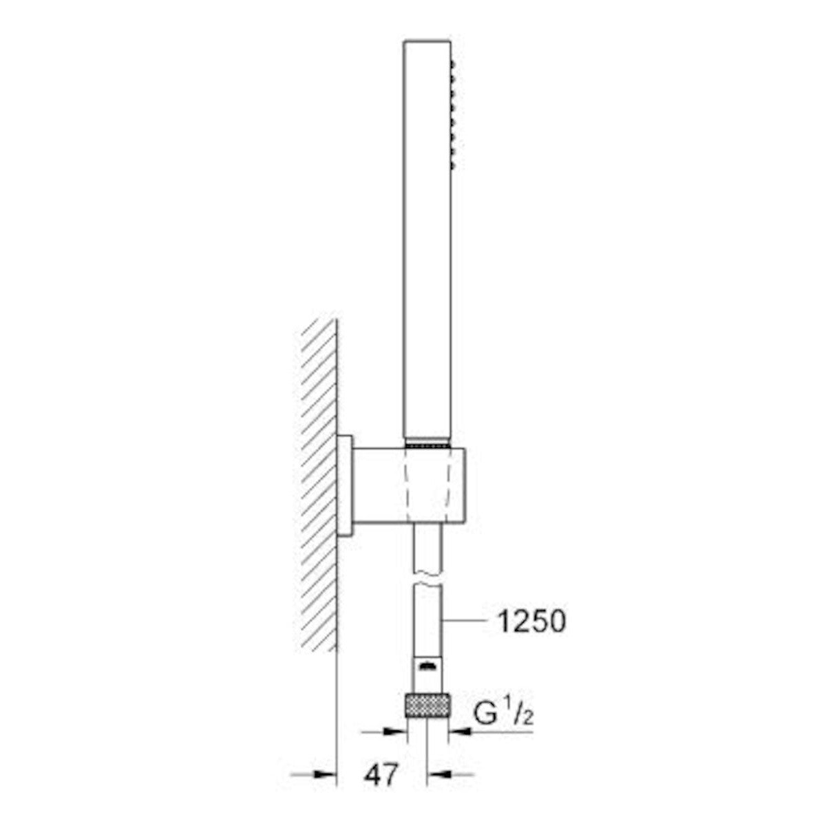 27702000 Grohe Euphoria Cube tuš set brez armature