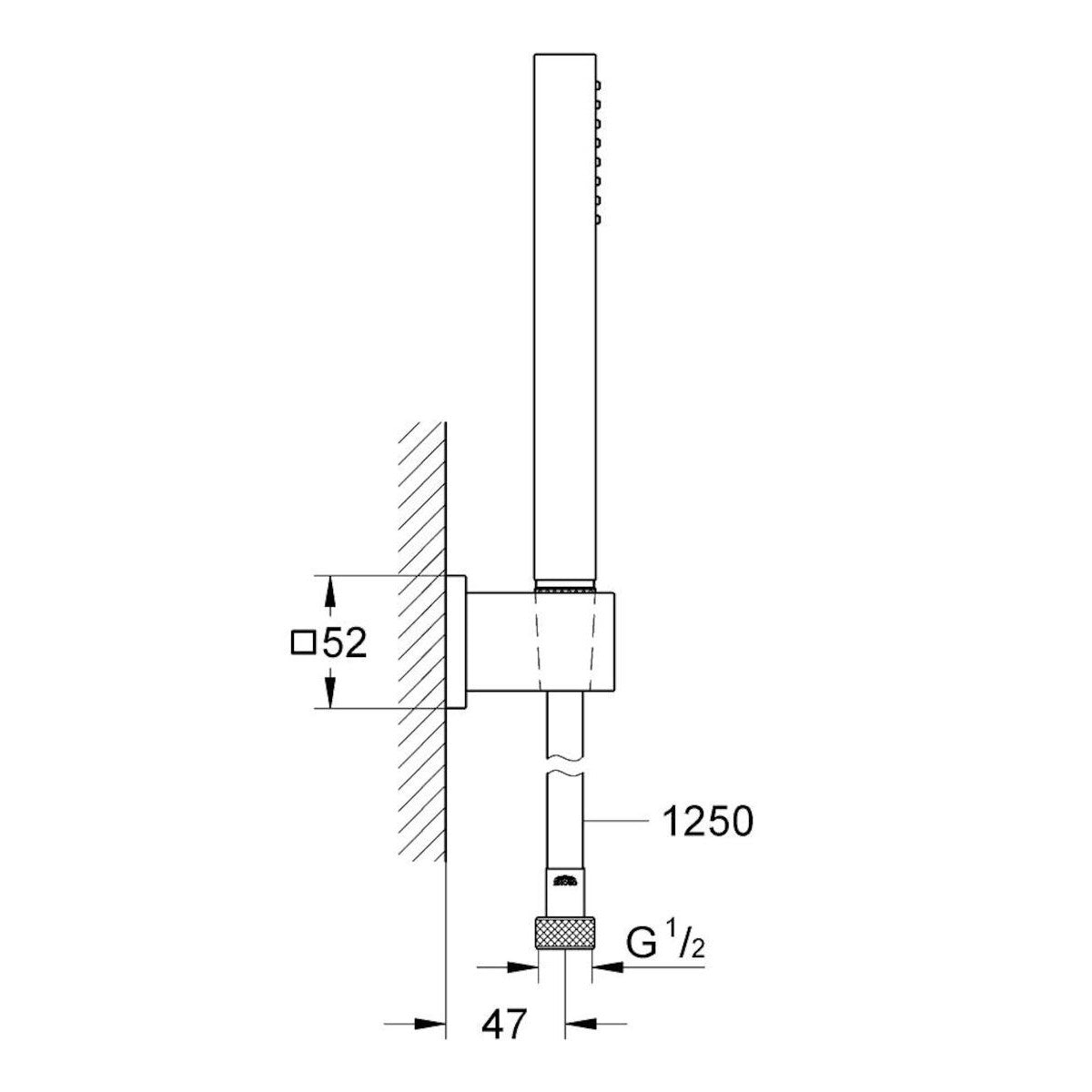 27703000 Grohe Euphoria Cube Stick tuš set brez armature