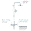 27922000 Grohe New Tempesta Cosmopolitan 160 termostatska armatura s tuš setom